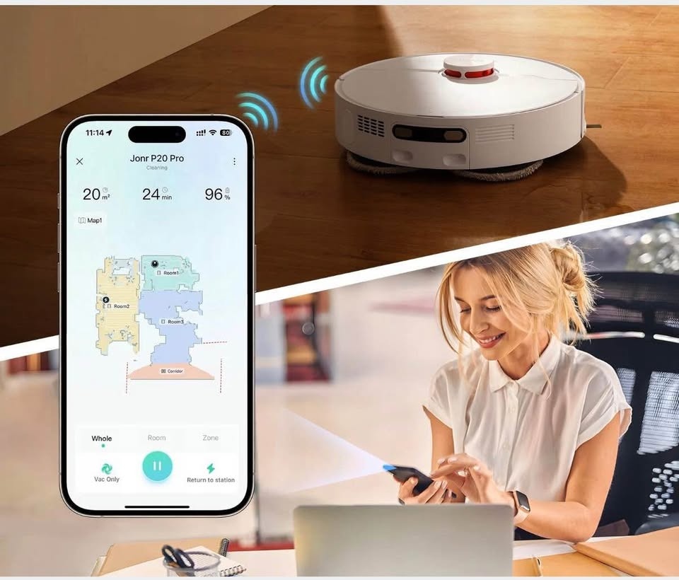 ONR P20 Pro - Robotický vysavač 8000pa + chytrá multifunkční - 4