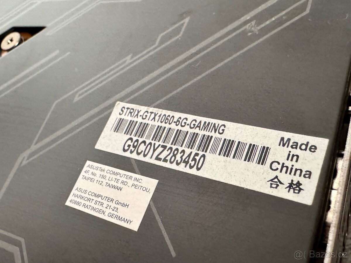 GPU NVIDIA GTX 1060 ROG STRIX 6GB GDDR5 (RGB) - 4