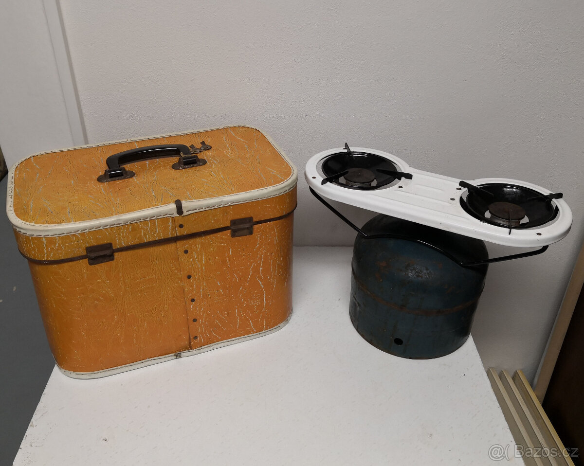 Starý plynový varič s kufríkom - 4