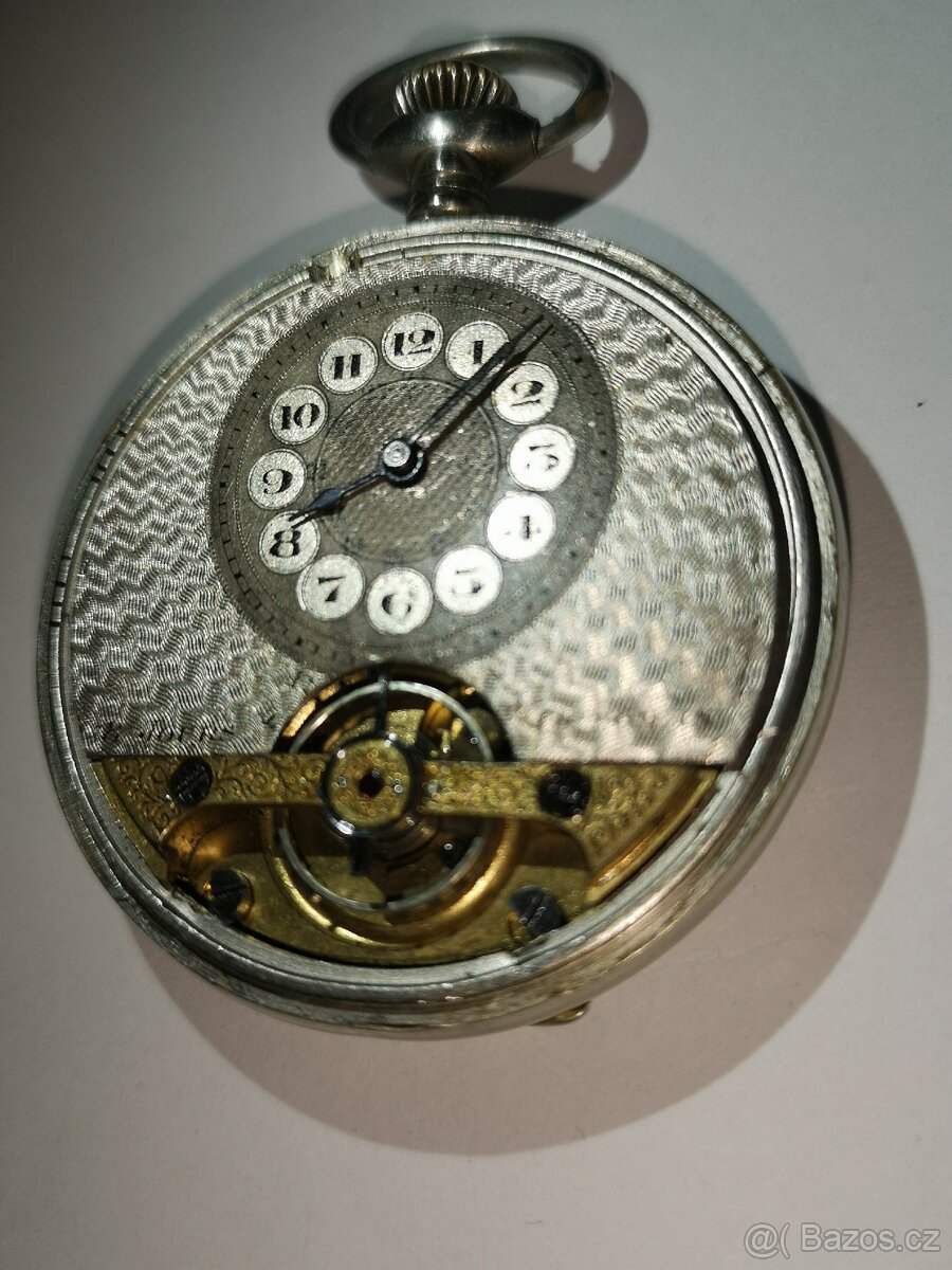 funkční švýcarské kapesní 8denní hodinky OCTOMAS (HEBDOMAS) - 4