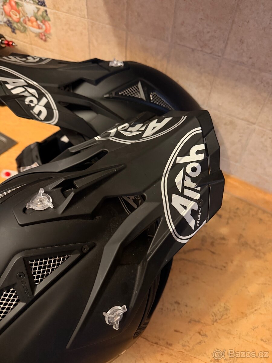 2ks MX Přilba AVIATOR ACE 2 AIROH černá mat - 4