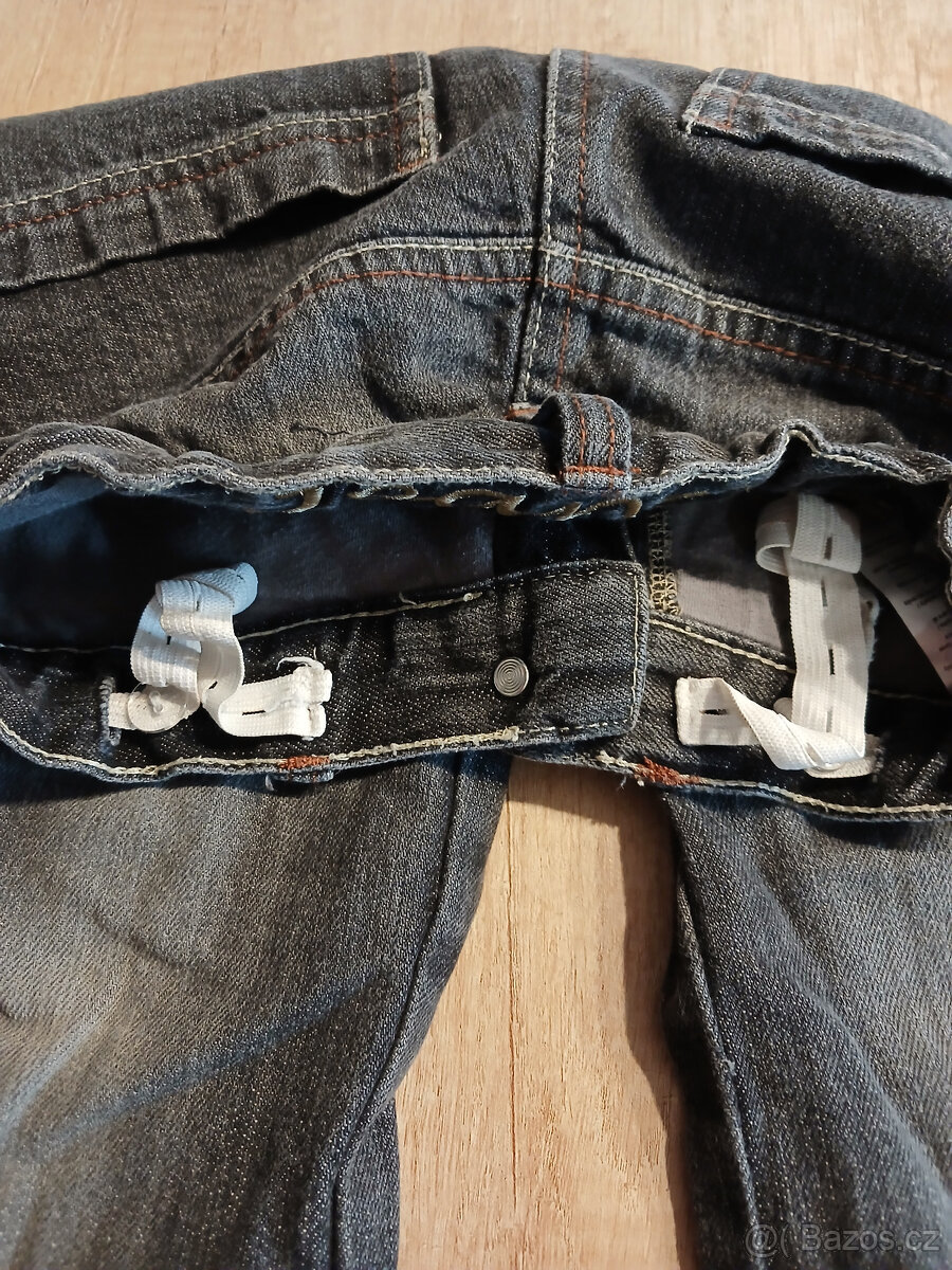 zateplené džíny vel. 122 - 4