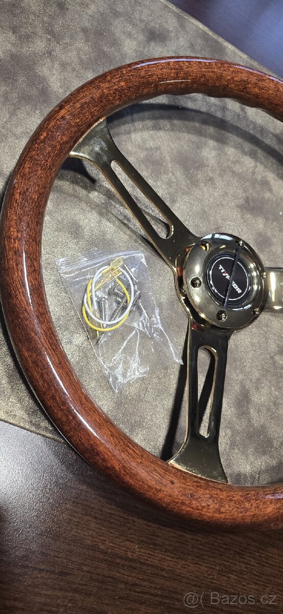 Dřevěný volant 38cm - 4