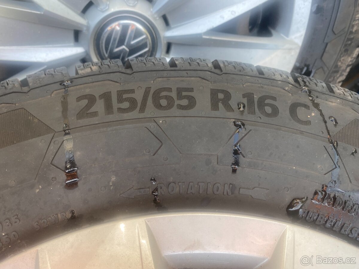 T5,T6 4xkola+nové zimní pneu Continental215/65R16C - 4