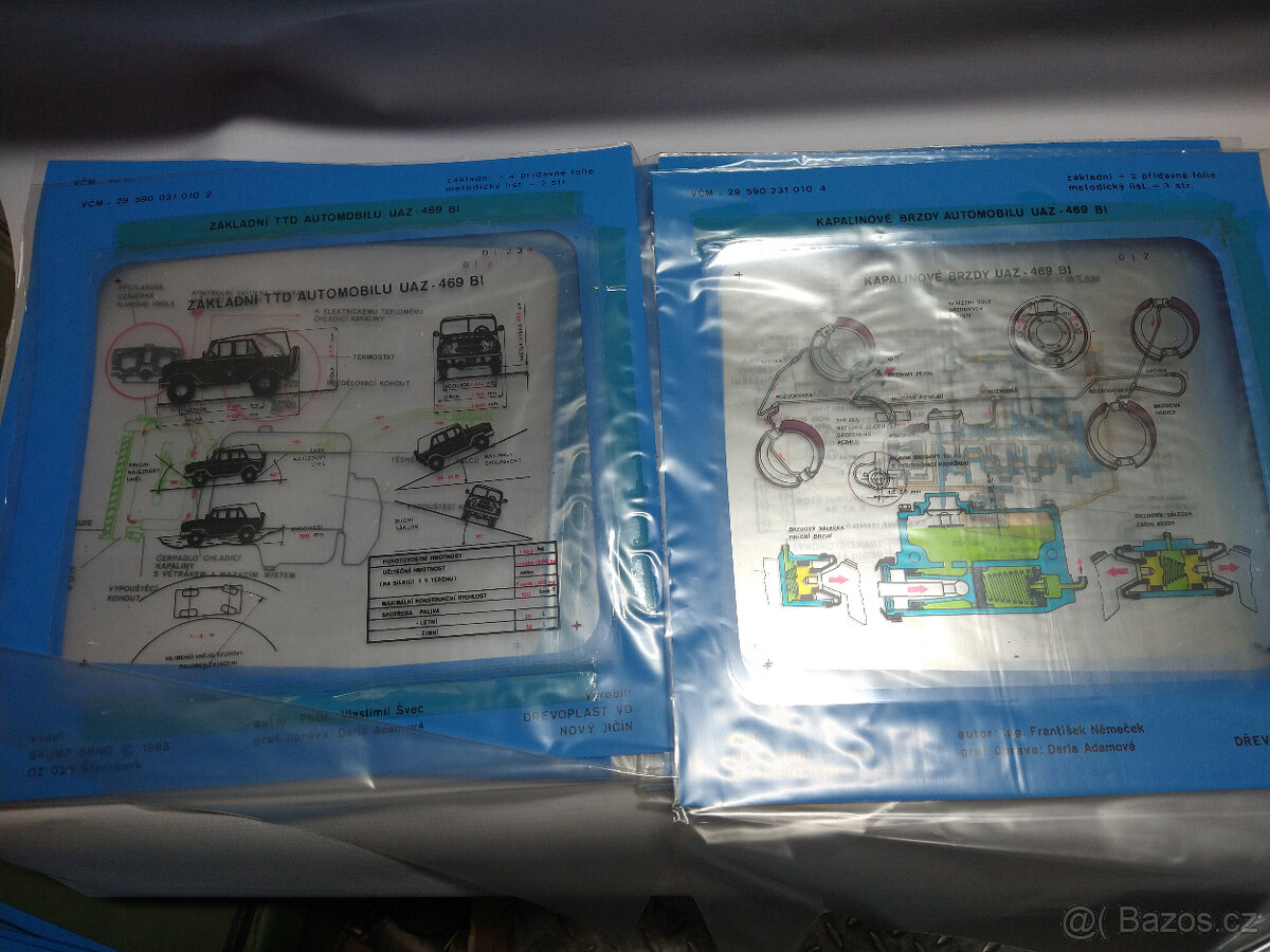 Tatra 813/815,UAZ,Praga V3S-výukové fólie,nové - 4