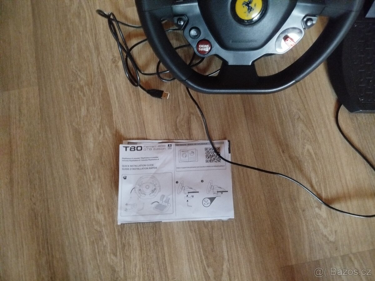 Prodám Volant Thrustmaster T80 Ferrari 488 GTB - 4