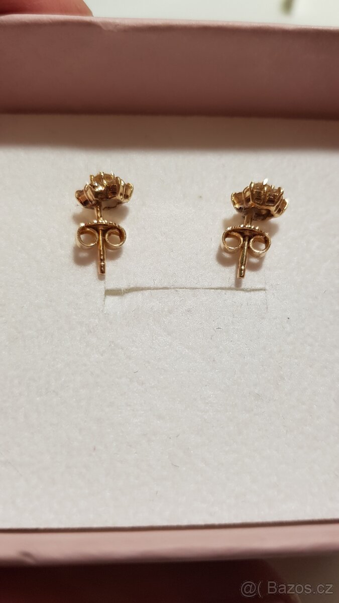 Náušnice zlaté 14k - 4
