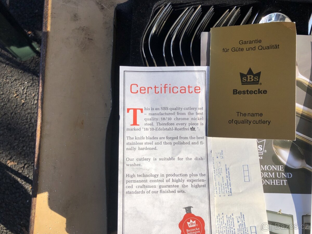 staré luxusní bříbory z centryfikátem - 4