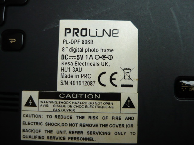 Digitální fotorámeček ProLine PL-DPF 806B - 4