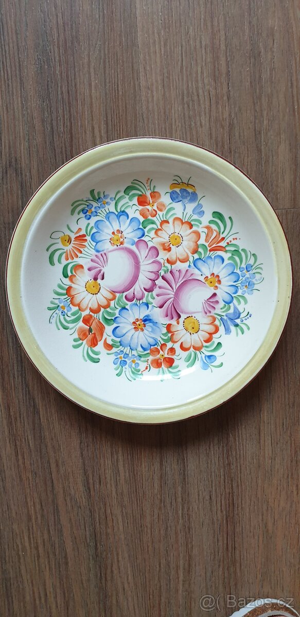 Chodská keramika 2 talíře - 4