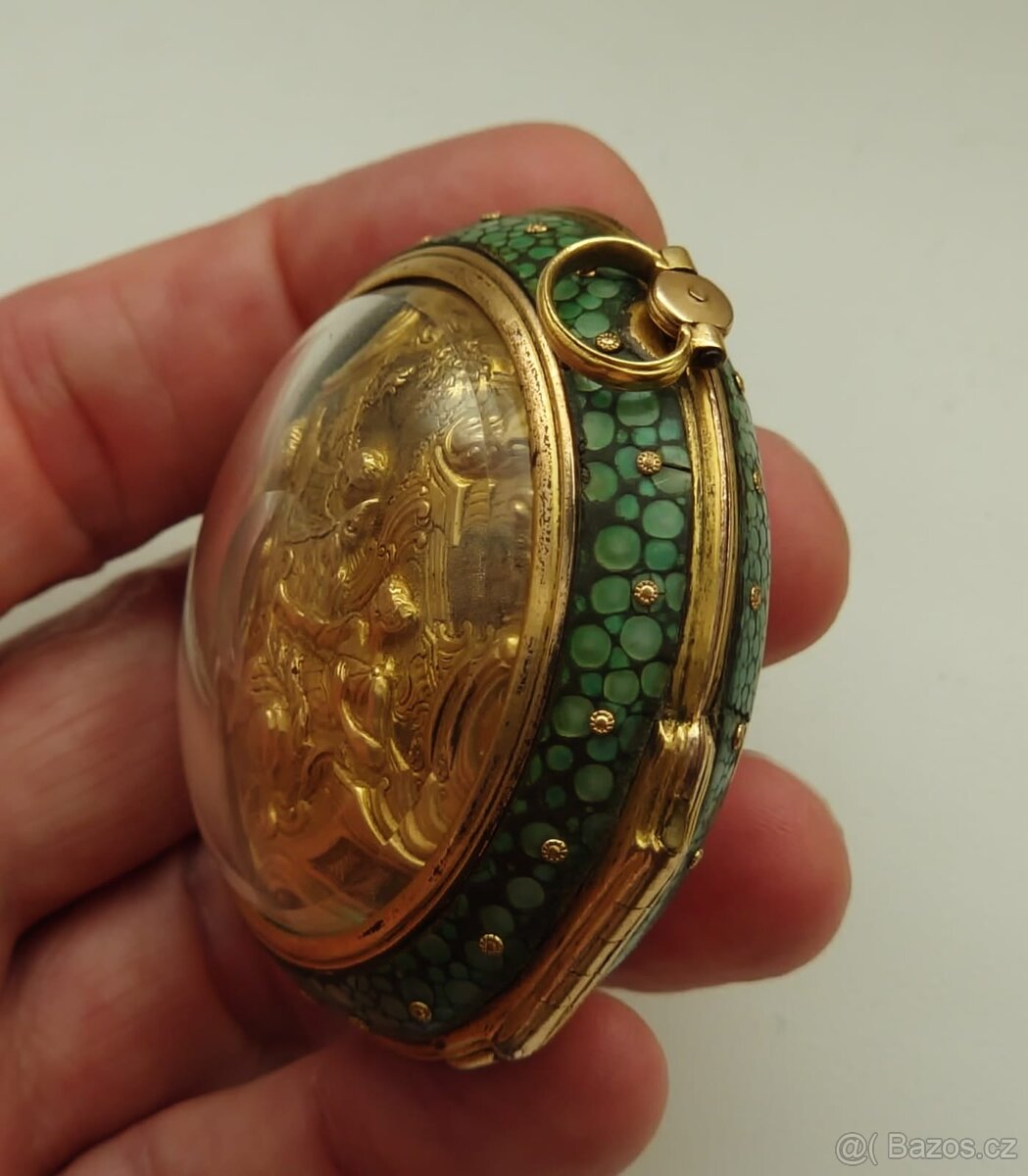 Zlaté kapesní hodinky špindlovky - 4