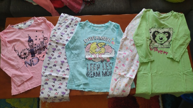 Akční CENA:Balík (skoro nové) oblečení pro holky vel.122-128 - 4