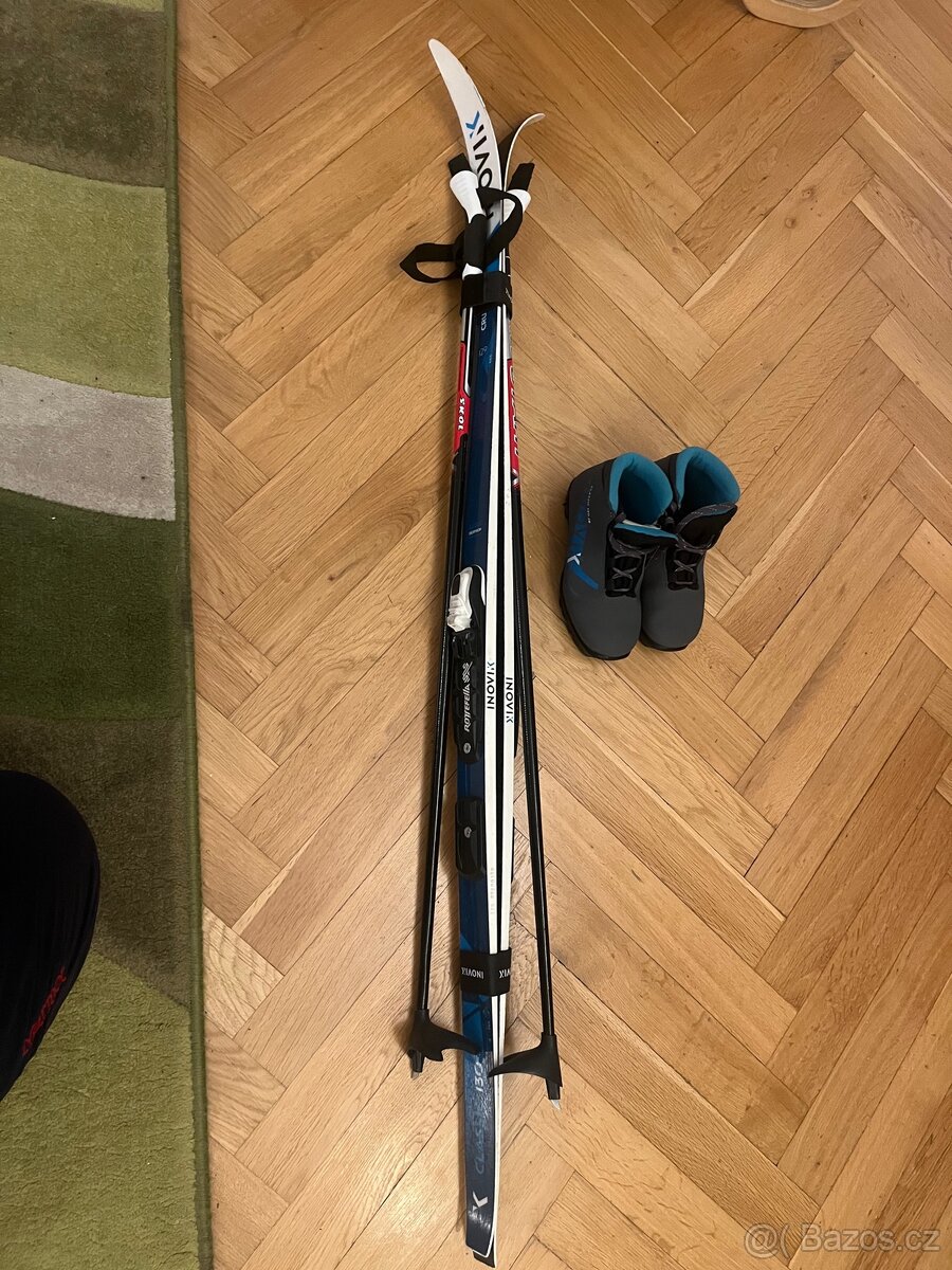 Dětské běžky 130 cm - set hůlky a boty - 4