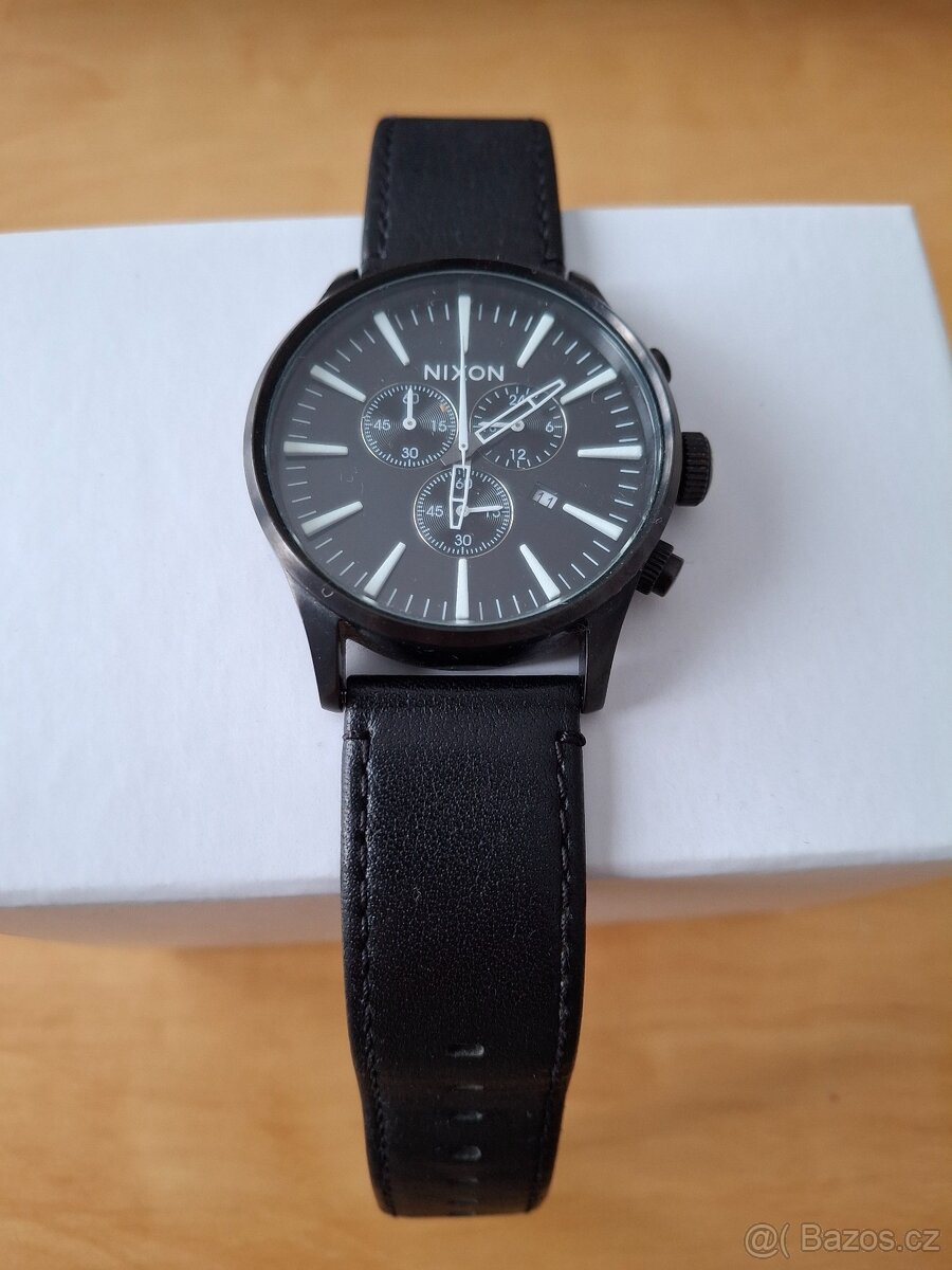 hodinky NIXON Sentry Chrono Leather surf - 4