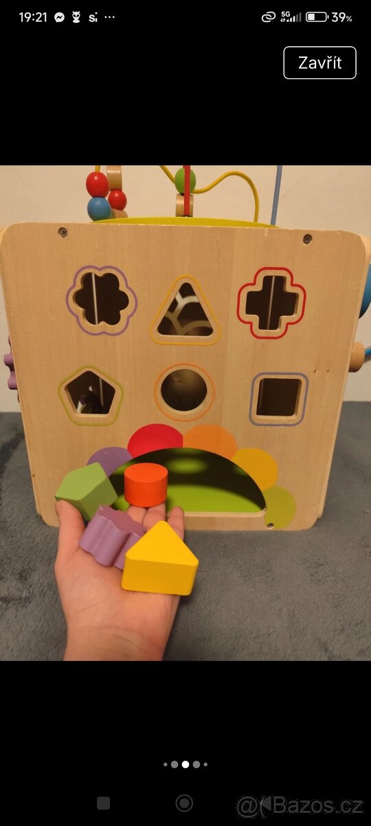 Dřevěná motorická kostka - 4