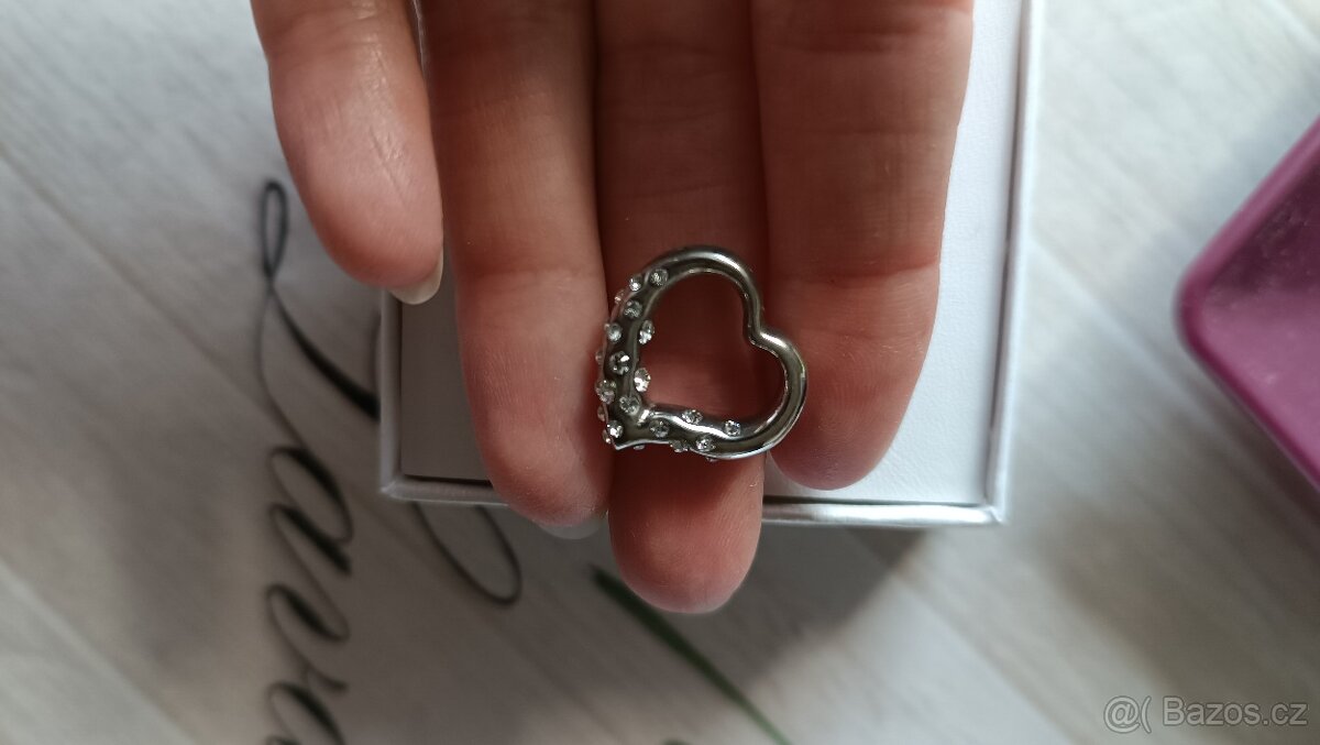 Přívěšek srdce s krystaly Swarovski - 4