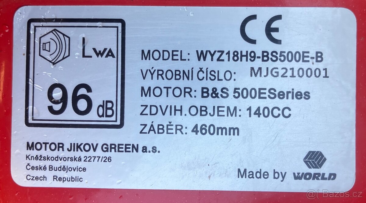 Benzínová sekačka World Professional 46P - 4