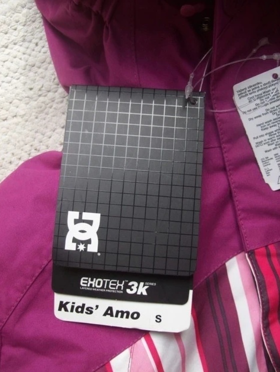 Dívčí zimní teplá lyžařská snowboardová bunda DC - 4