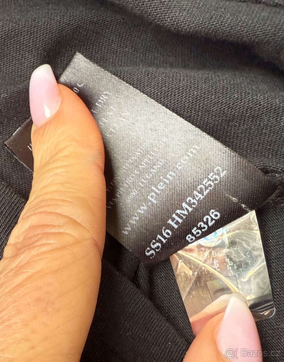 Philipp Plein černé triko s potiskem, originál - 4