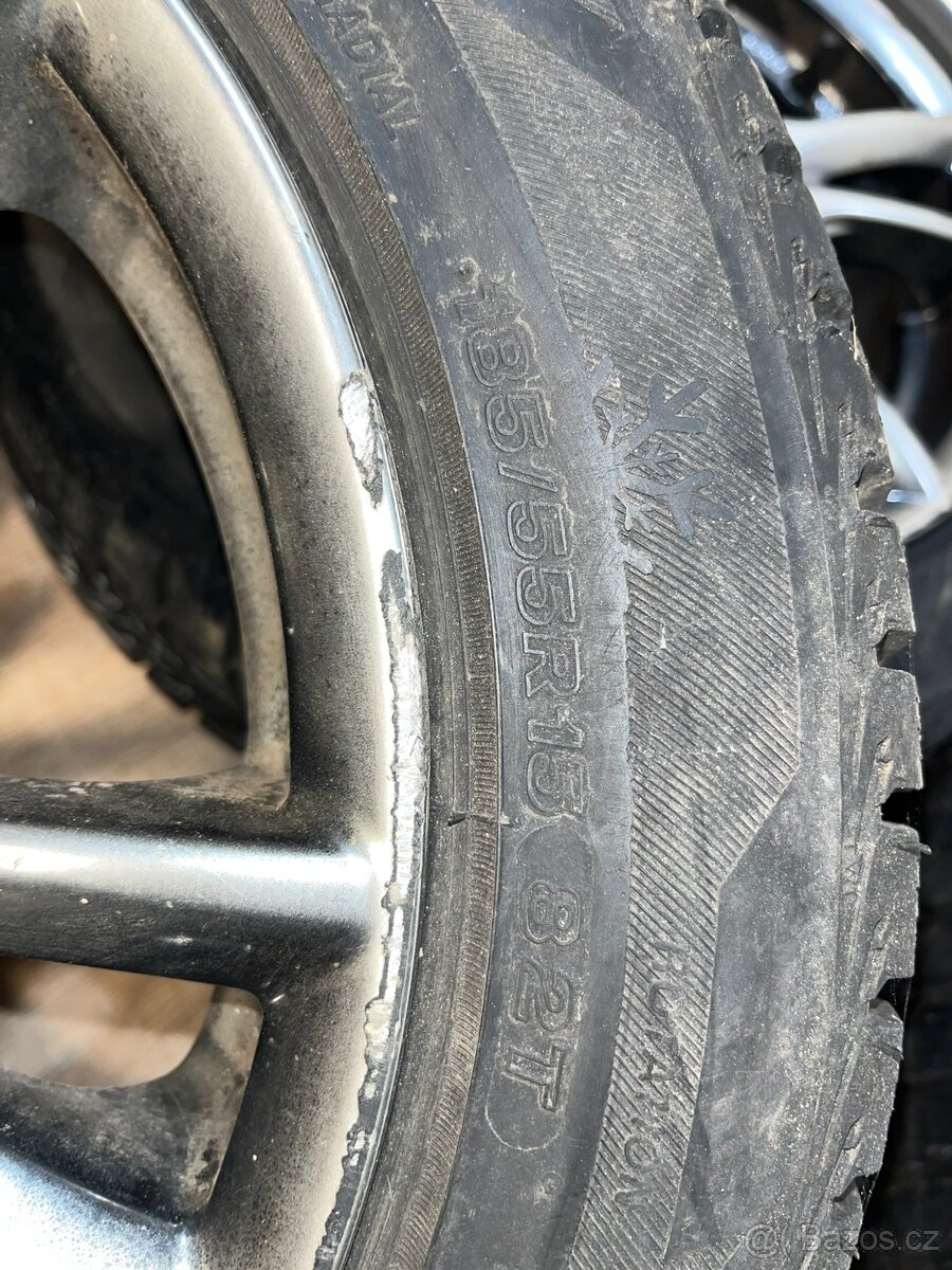 /// Alu kola BROCK R15 Mercedes W168 - ZIMNÍ PNEU /// - 4