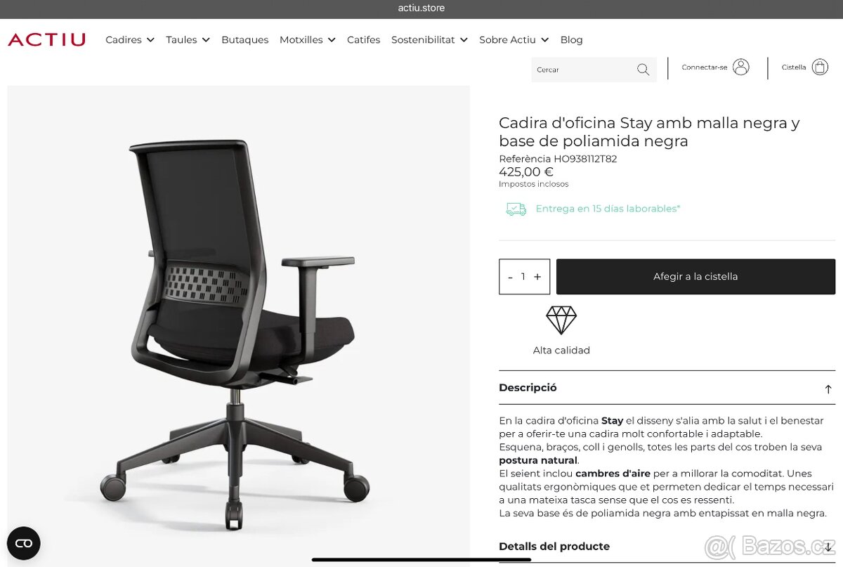 Kancelářská židle Actiu Stay - 4