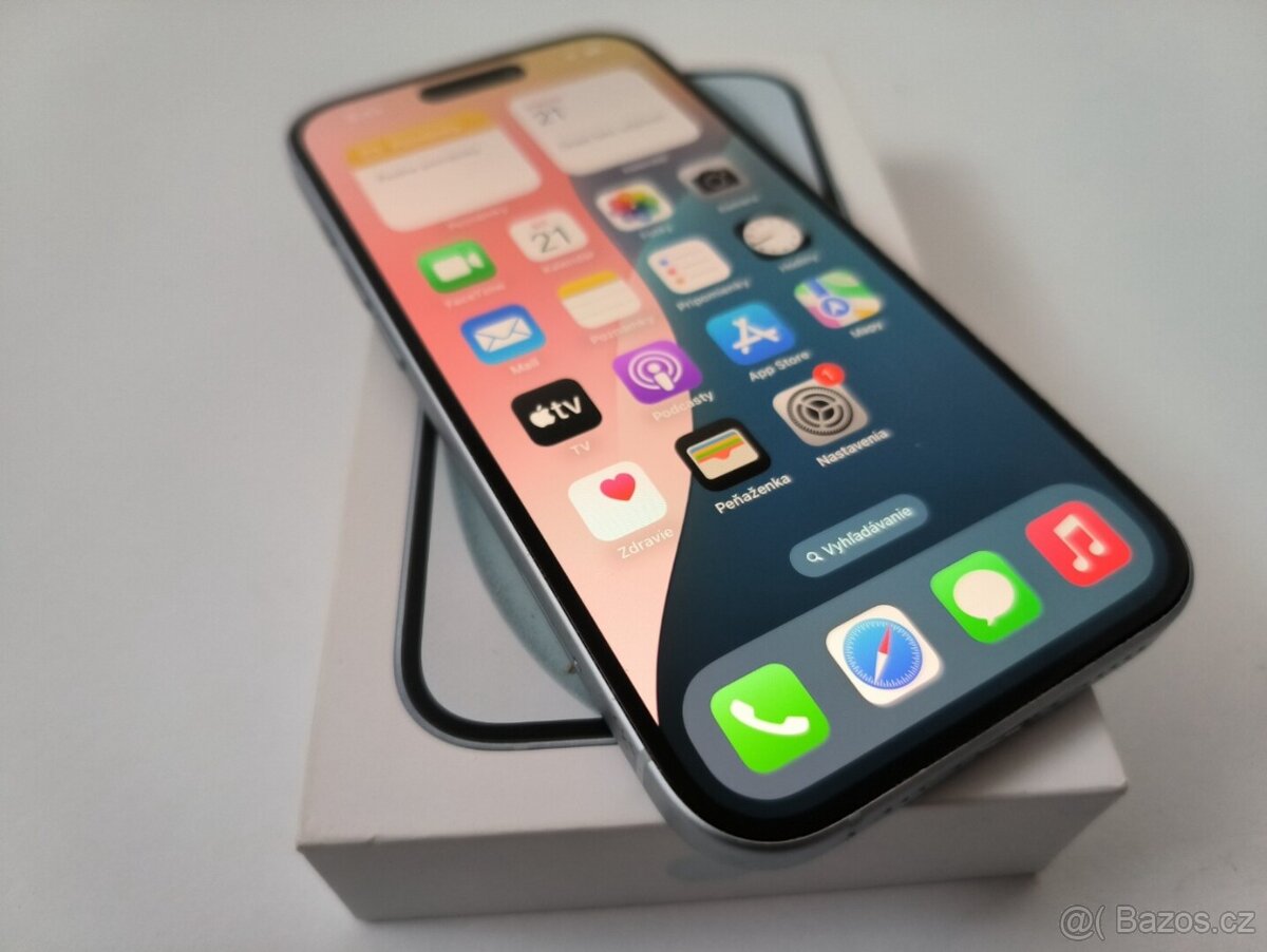 apple iphone 15 128gb Blue / Batéria 88% - 4