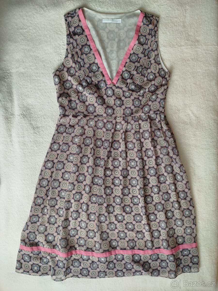 barevné šaty s růžovými pásky, zn.Amaranto - 4