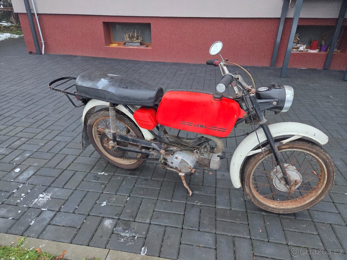 Jawa 23 Mustang bez TP, červený původní 6. - 4
