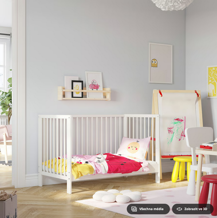 Nová (z chaty) nerozbalená bílá dětská postýlka IKEA - Brno - 4