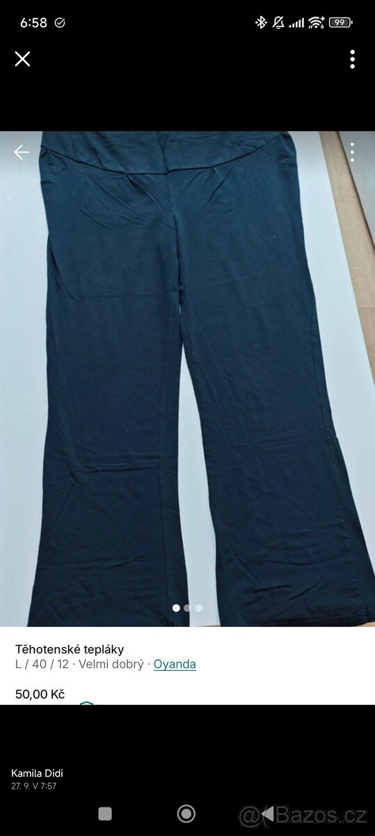 Těhotenské oblečení, velikost L - 4