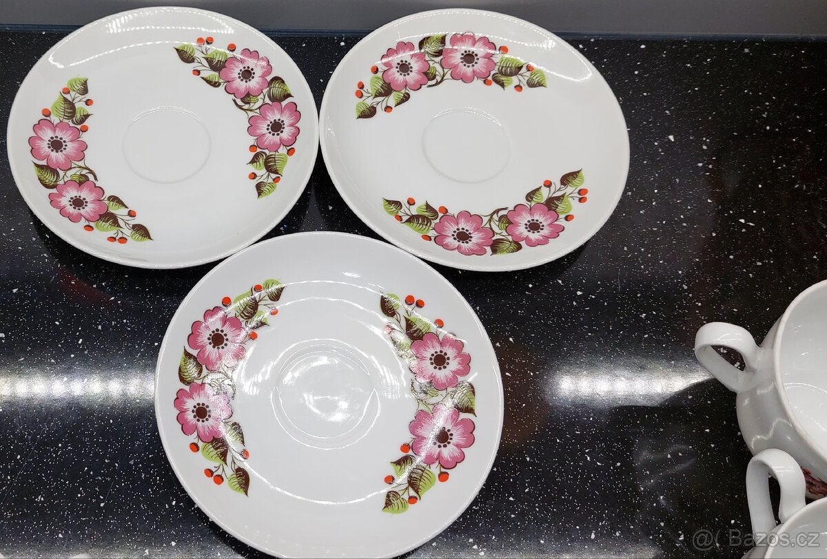 Čajová porcelánová sada Epiag Czechoslovakia - 4