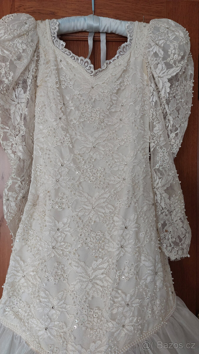 Prodám bílé svatební šaty - 4