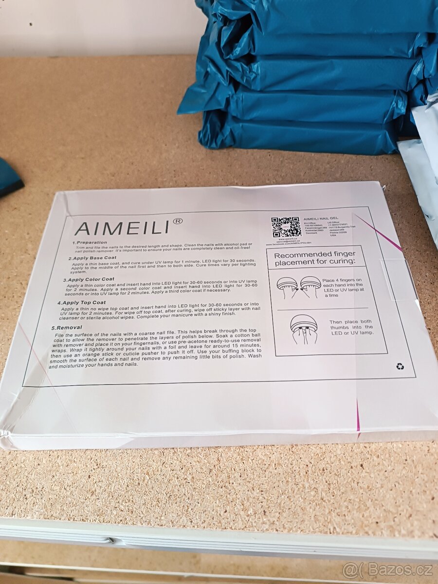 Sada 12 ks laků na nehty pro UV lampy (set 12-7, 10ml) - 4