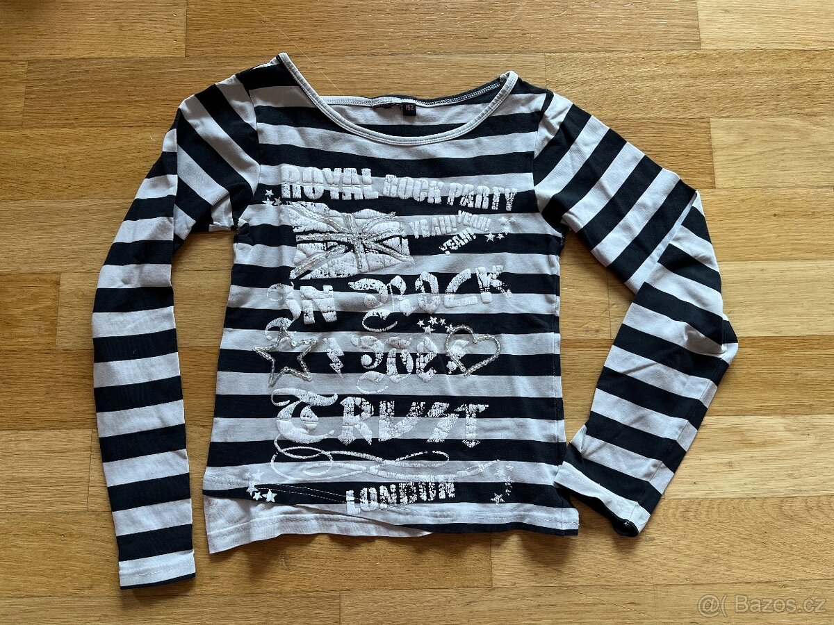 2x triko dlouhý rukáv, 146-152 - 4