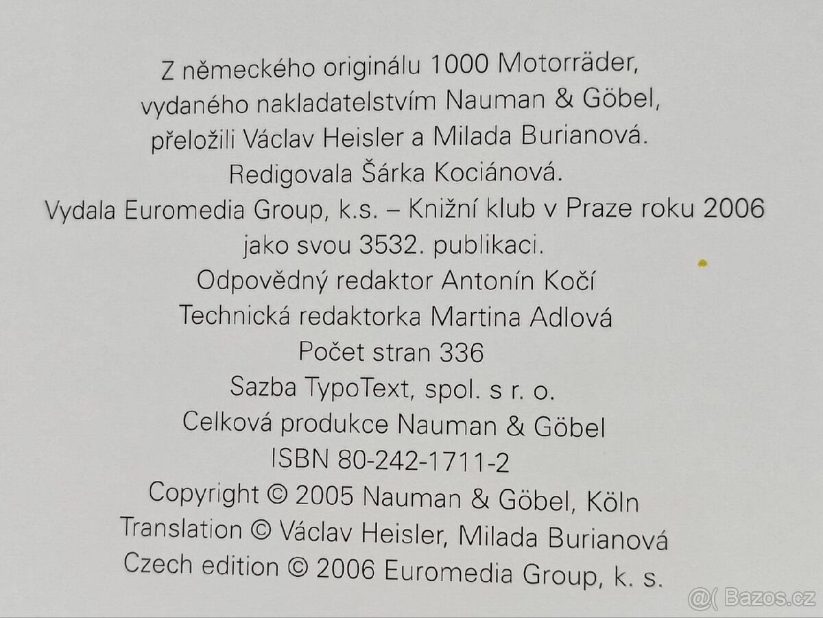 1000 motocyklů. Dějiny, klasika, technika - 4