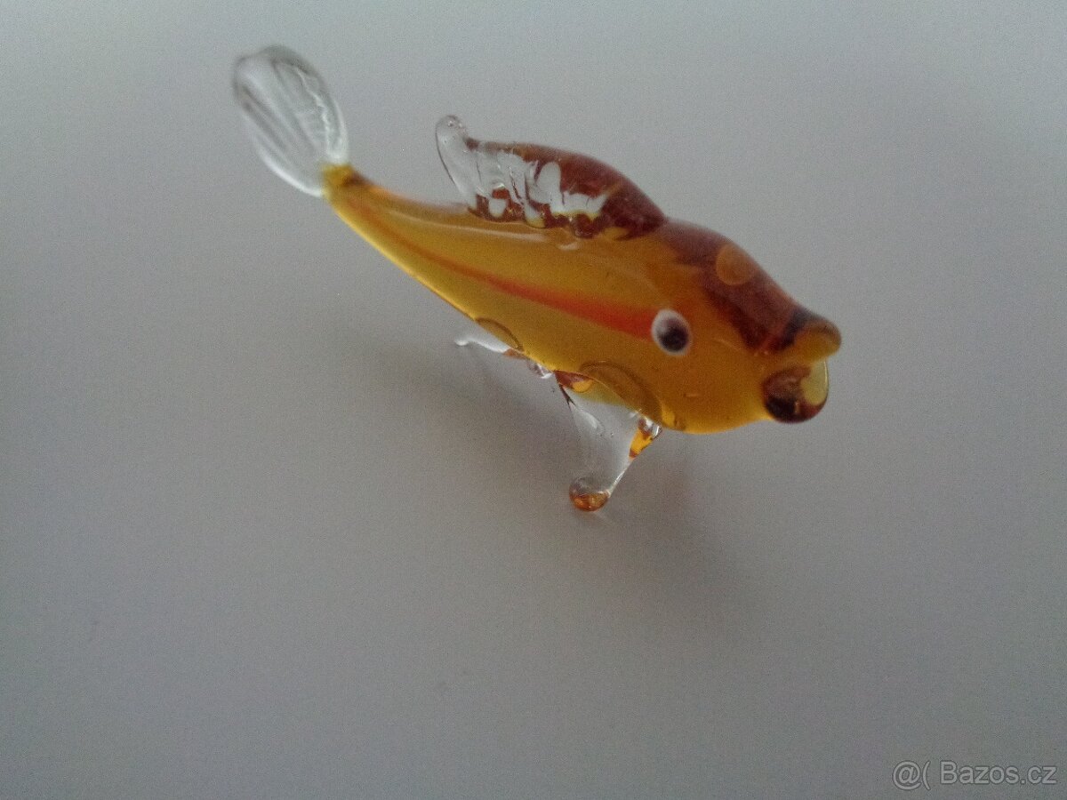 Malinká skleněná rybička - 4