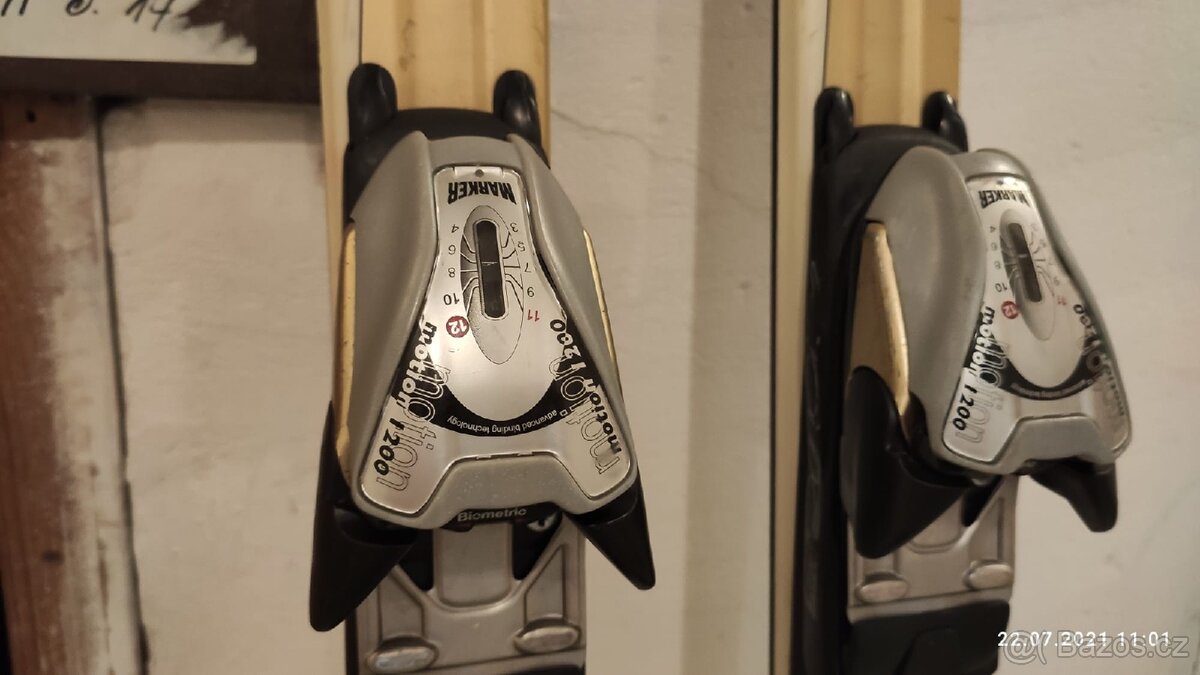 Sjezdové lyže Völkl, včetně vázání Marker,použité - 4