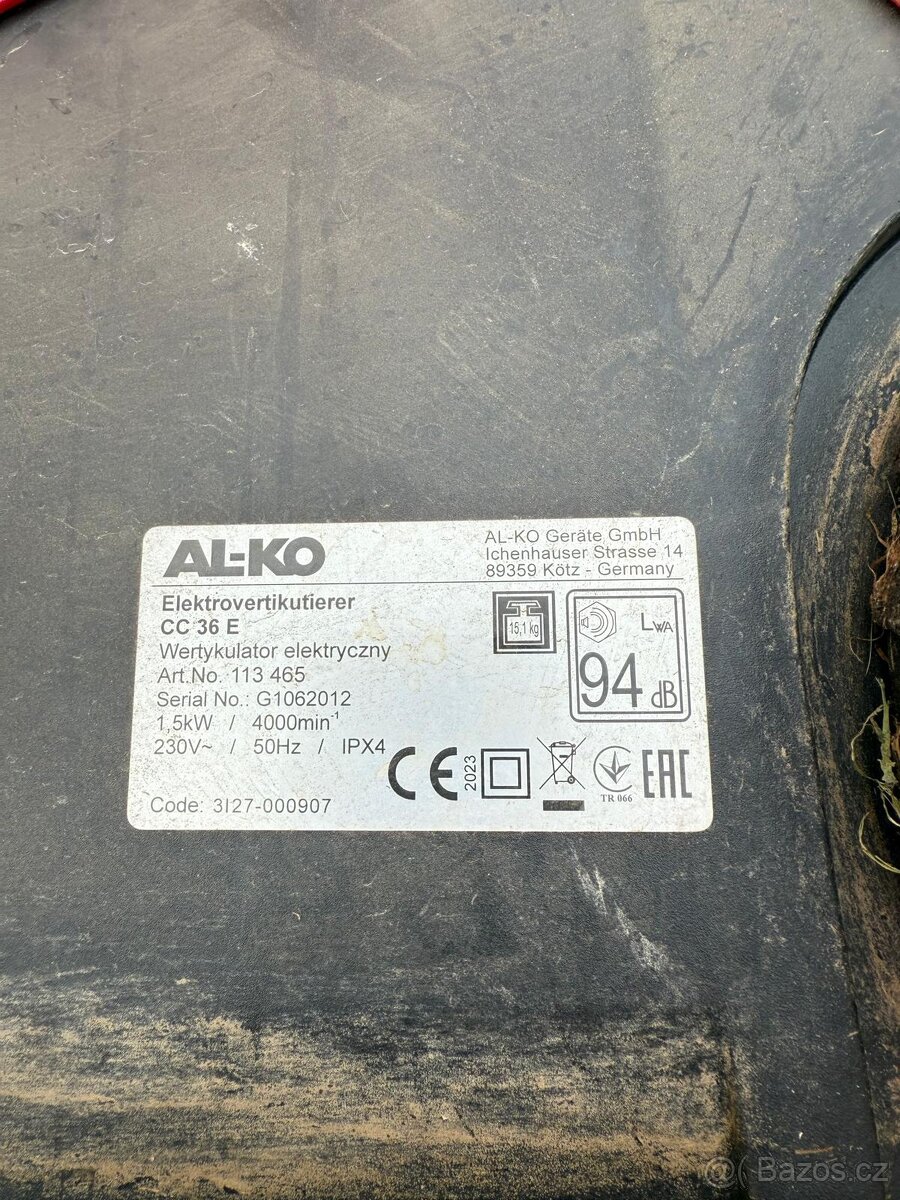 Vertikutátor AL-KO Combi Care 36 E Comfort - 4