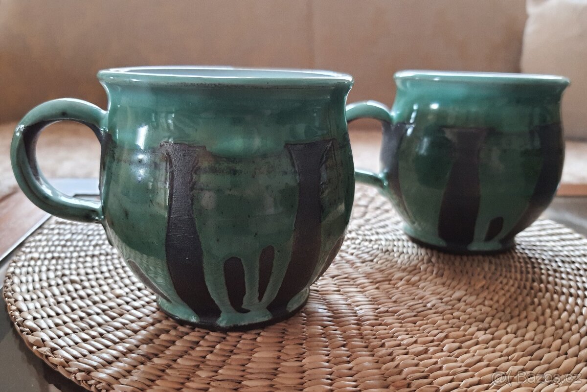 Dva keramické hrníčky - 4