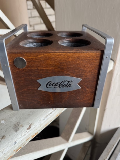 Dřevěný stojan na příbory Coca Cola - 4