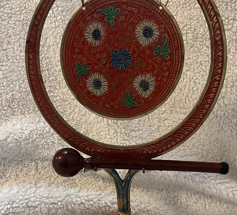 Mosazný zdobený GONG - 4
