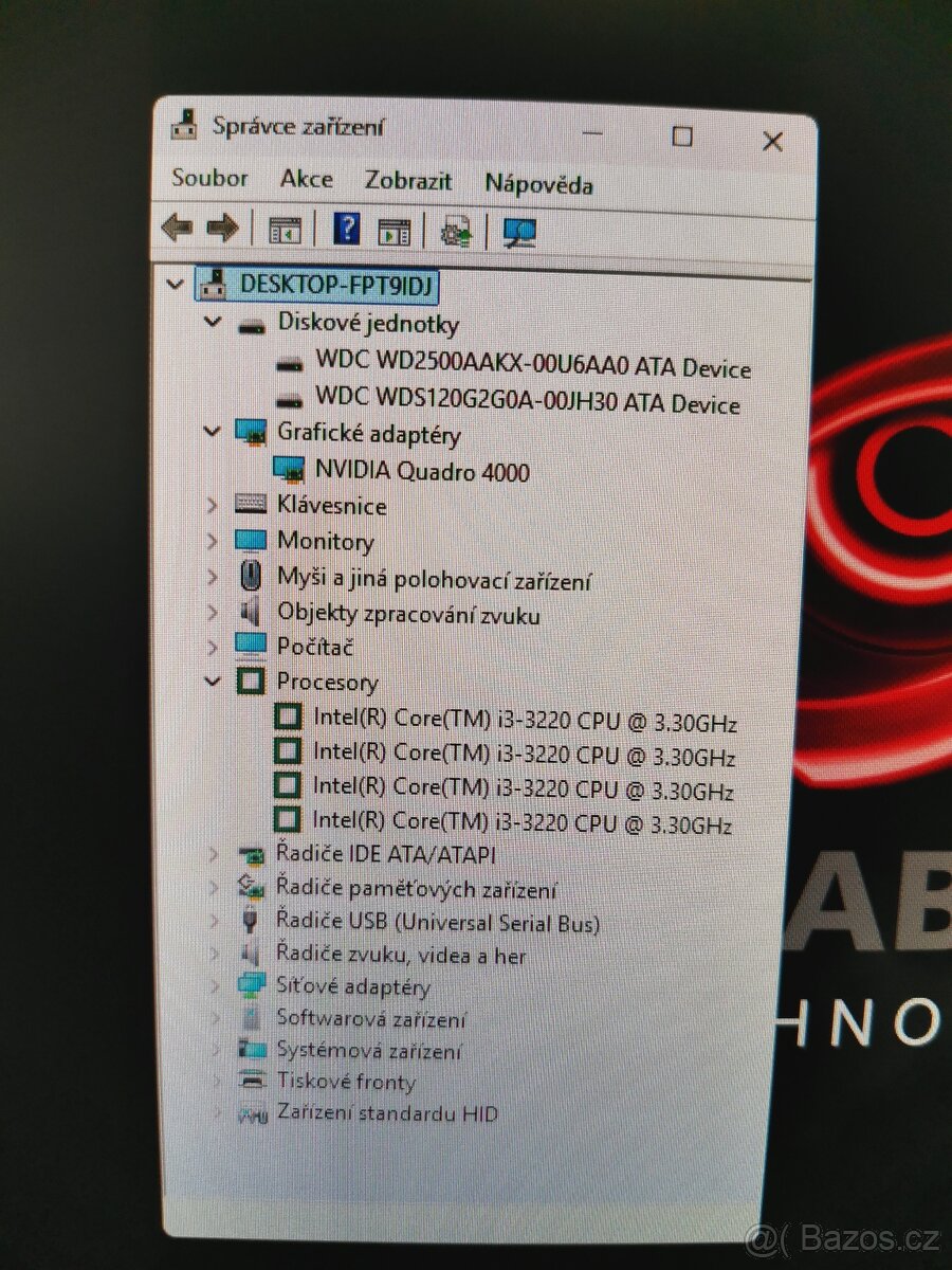INTEL I3-3220, 4GB DDR3,NVIDIA Quadro 4000 2GB DDR5,SSD +HDD - 4