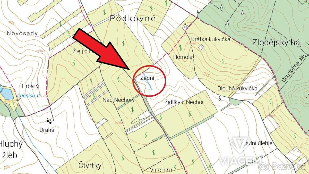 Pole 1 467 m², Podíl 50 % o výměře 734 m² - 4