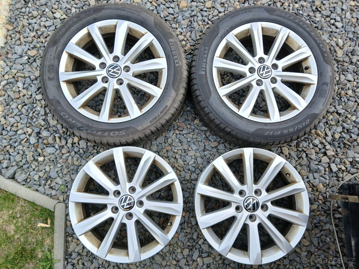 ALU kola,sada, model HELSINKI,originál,215/55 R17,5x112,TOP - 4