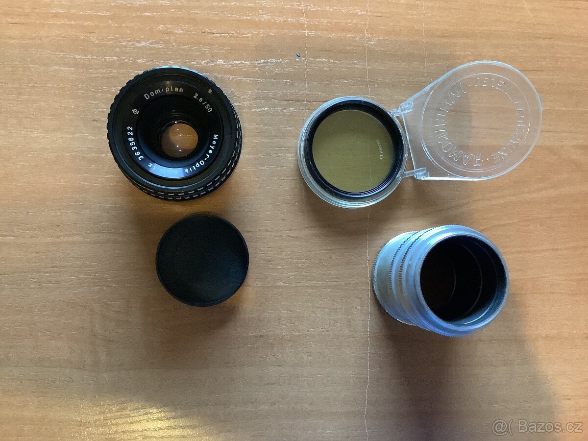 Objektiv Mayer- Optik 2.8/50 + filtr - 4