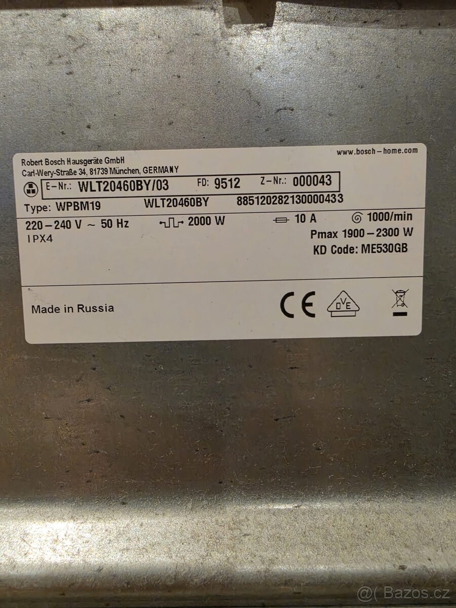 Pračka Bosch 6 series - 4