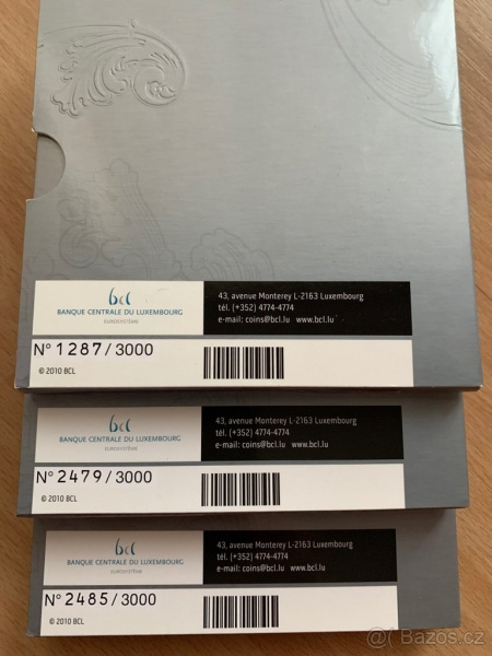 700 cent Lucembursko stříbrná pamětní mince 2010 Sňatek - 4