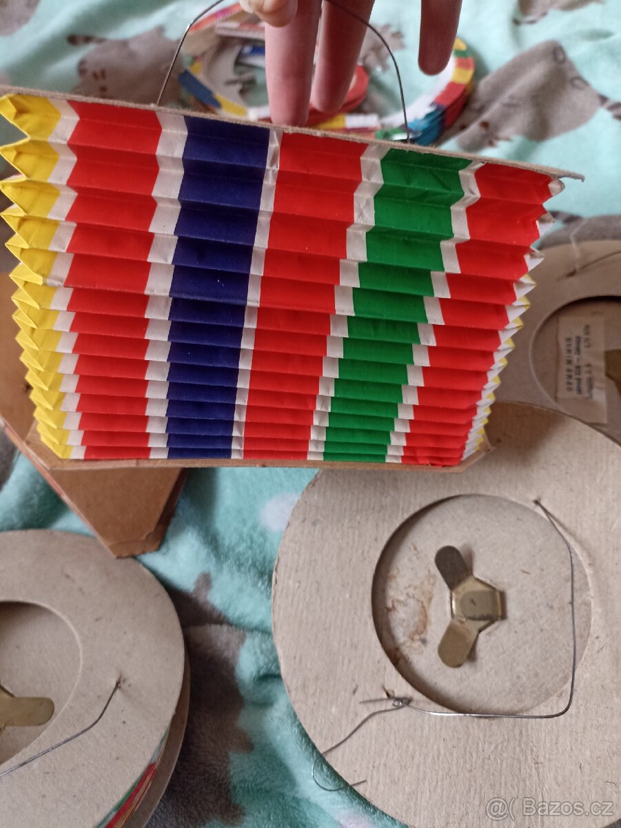 Retro lampiony dekorace závěsná - 4