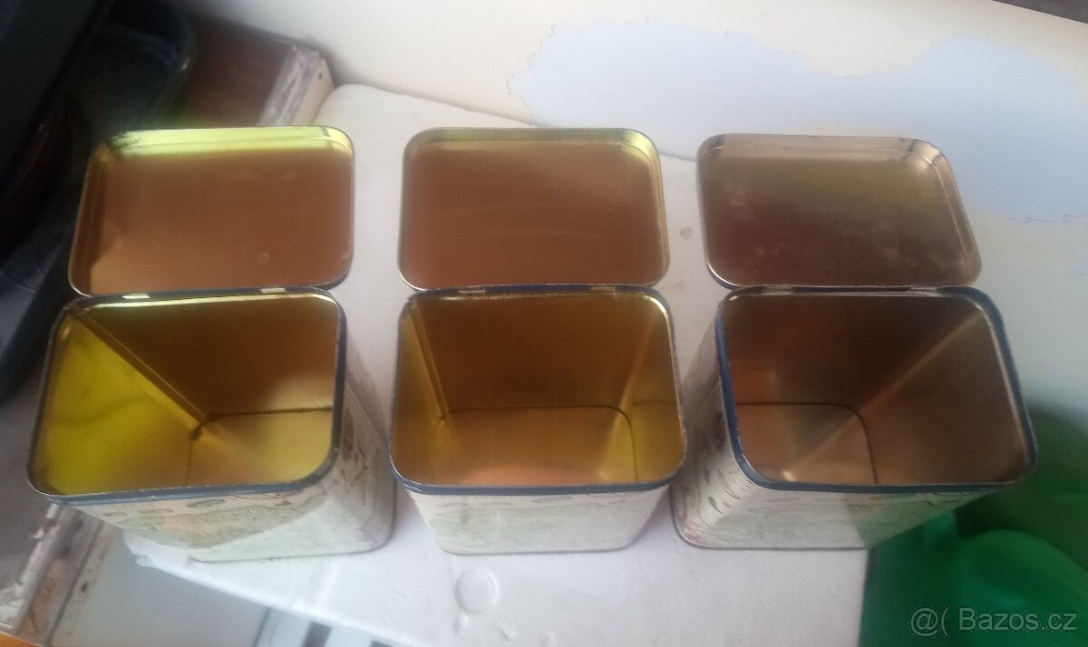 Plechové dózy od čaje - 4