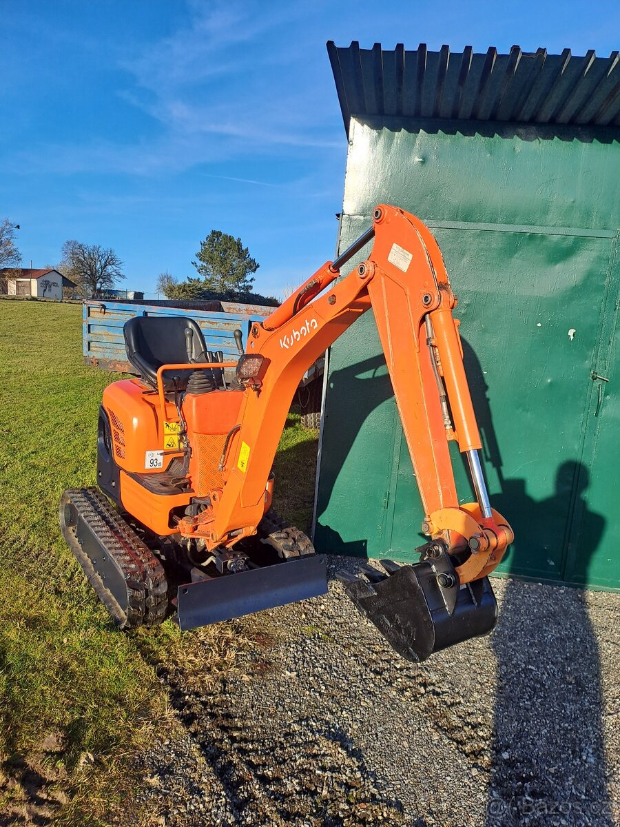 Minibagr Kubota U10-3, - 4